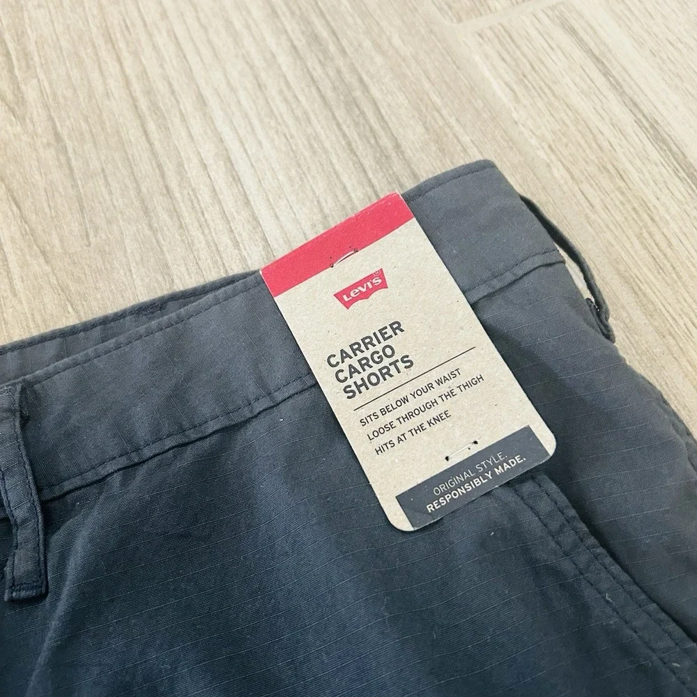 Levi's Mens Charcoal Gray Carrier Cargo 10